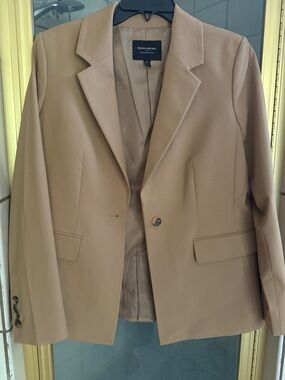 Banana Republic Tan Single-Button Blazer